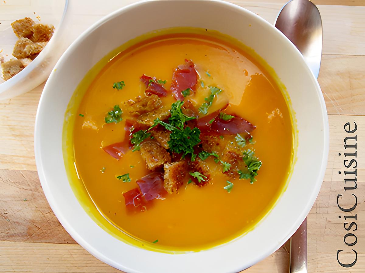 recette Velouté au potimarron et carottes