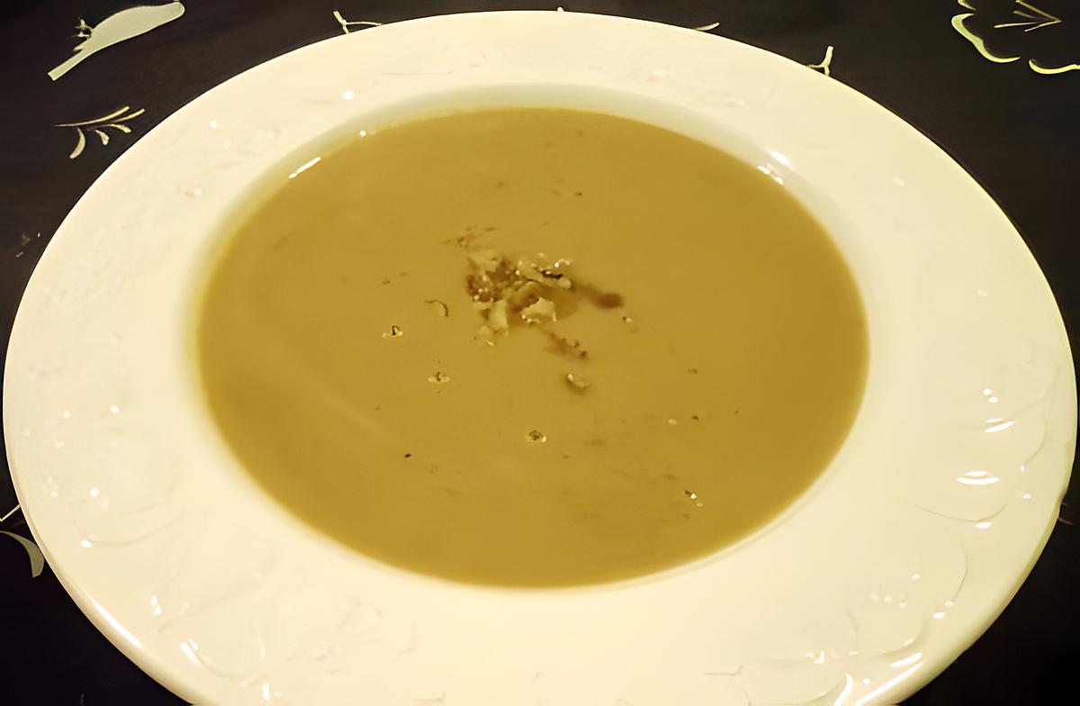 recette Velouté de châtaignes au foie gras et cognac