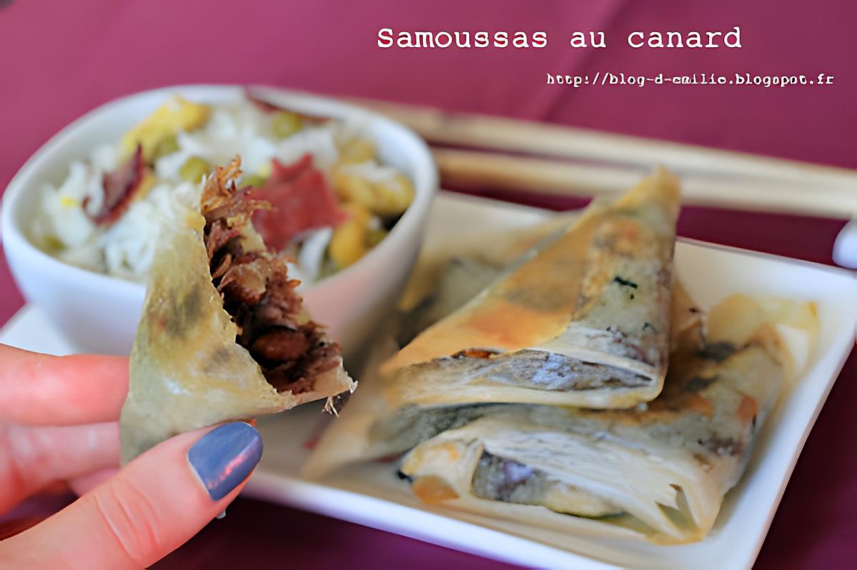 recette Samoussas au confit de canard