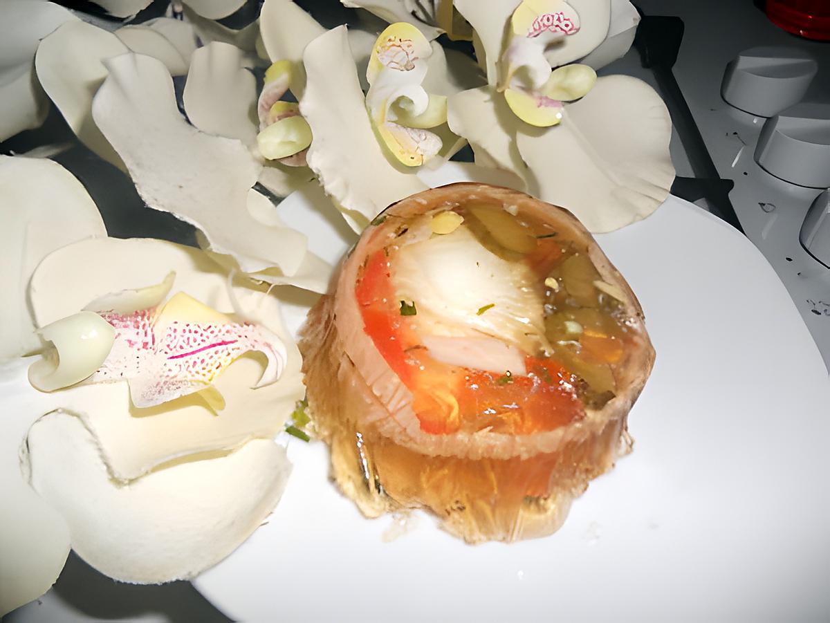 recette Gelé aspic a l'oeuf