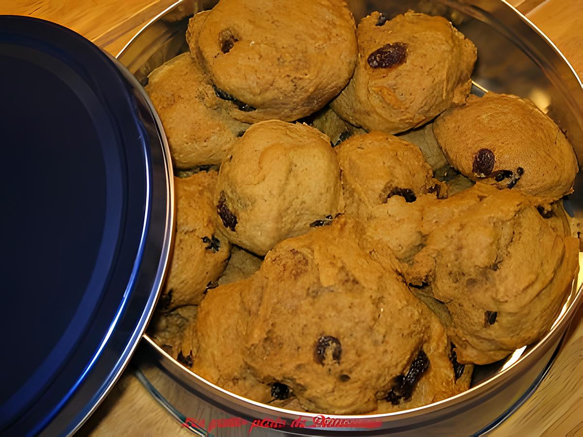 recette Galettes à la mélasse et raisins