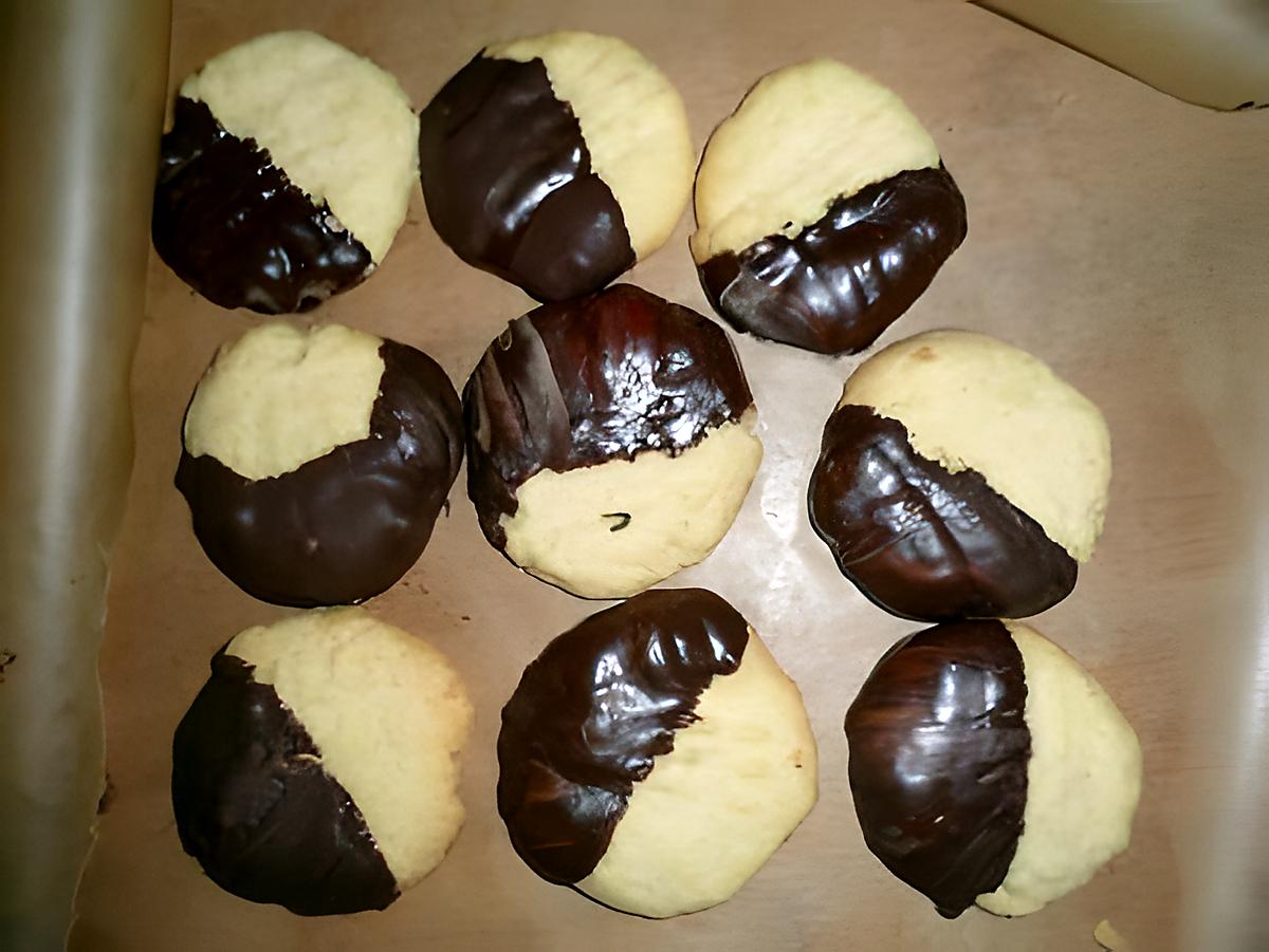 recette Sablés mi choco