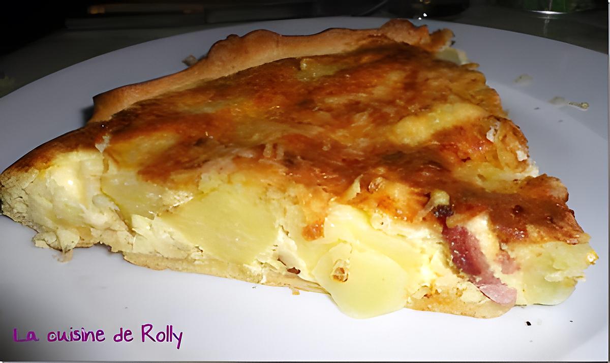 recette Quiche lardons, pommes de terre et comté