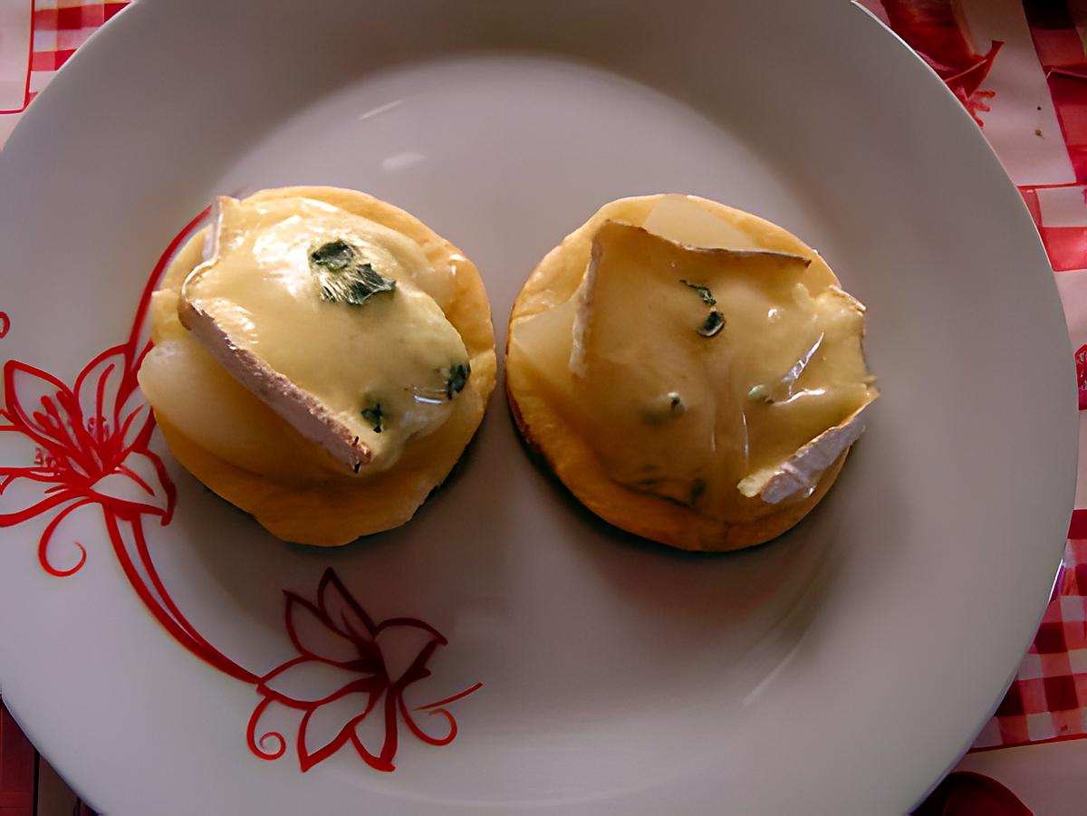 recette Mini tartelettes aux poires et bleu d'Auvergne