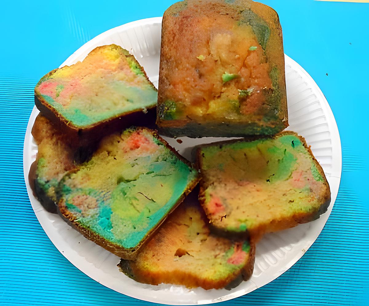 recette Cake arc en ciel