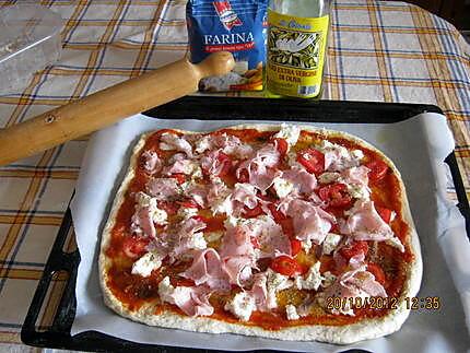 recette PIZZA  MARGHERITA