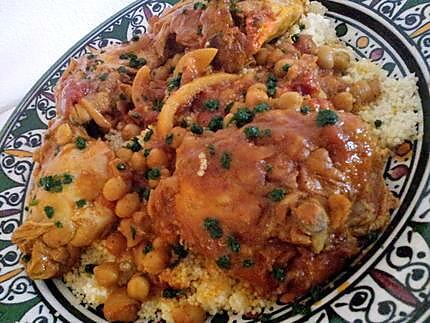 recette Cocotte de poulet à la marocaine