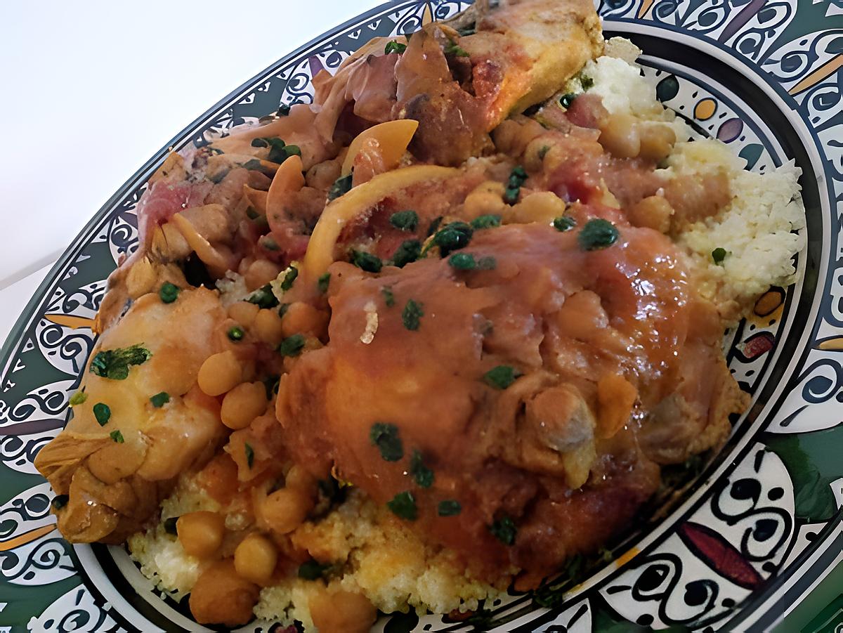 Recette Tajine de poulet à la marocaine