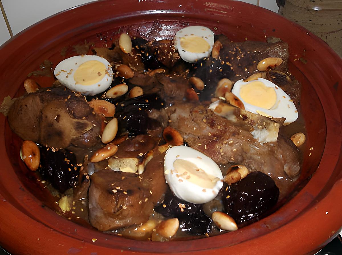 recette Tajine d'agneau aux pruneaux