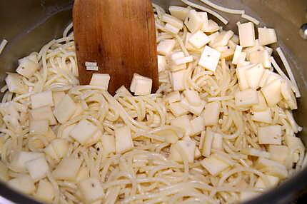 recette Spaghettis à la raclette