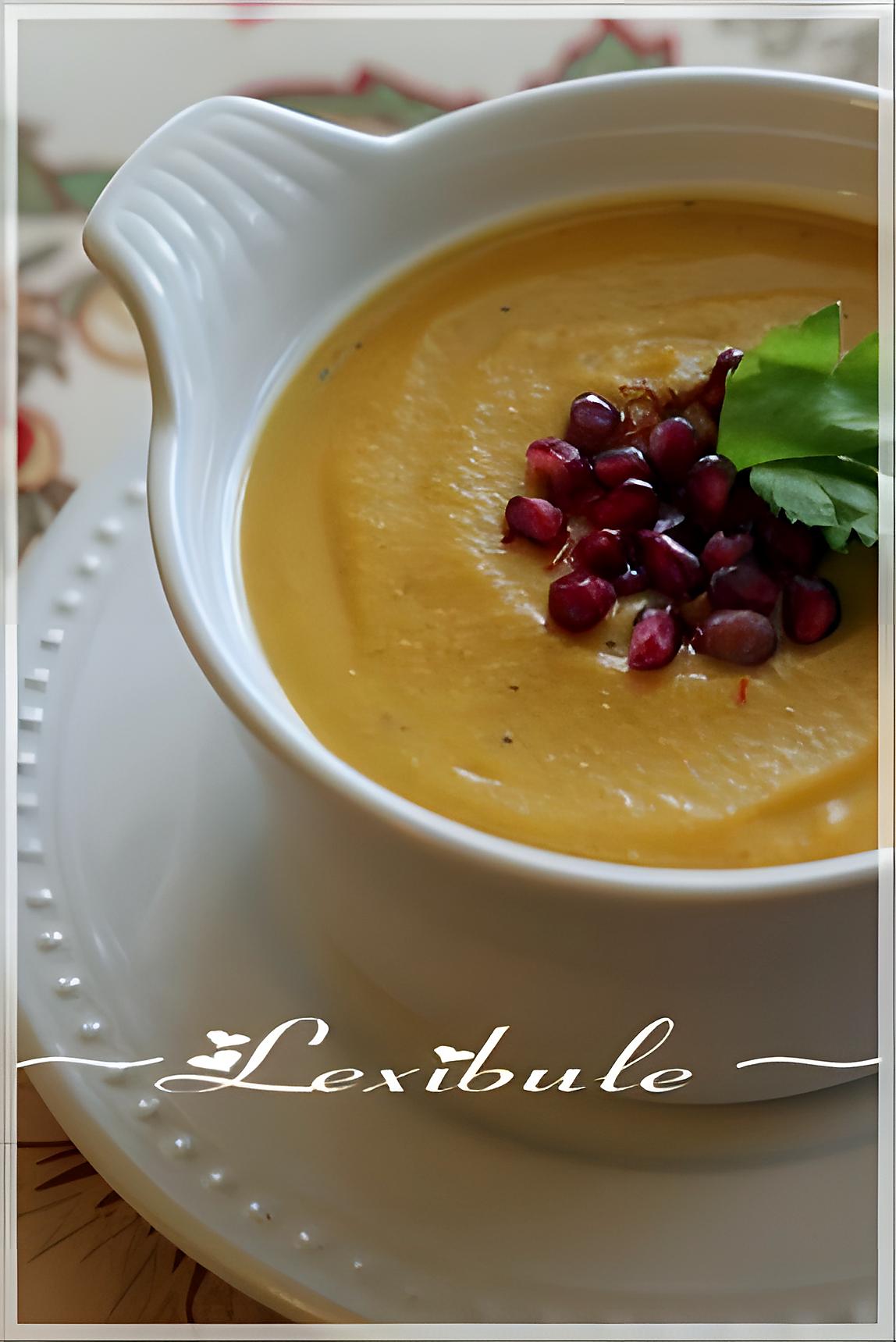 recette Velouté de courge butternut au lait de coco et au cari