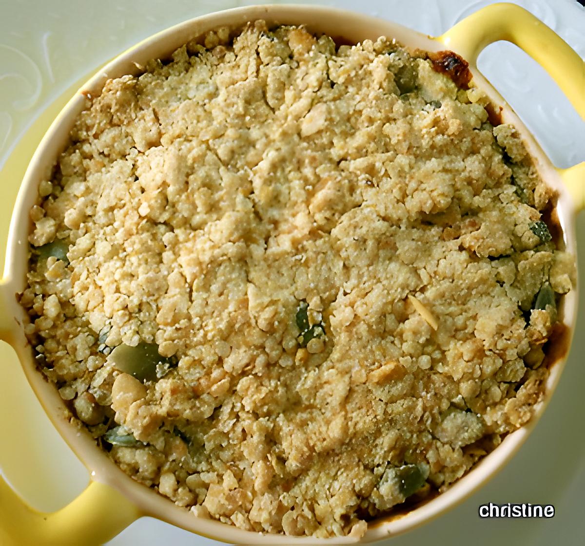 recette Crumble butternut-patate douce