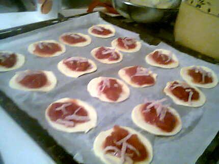 recette Minis pizzas