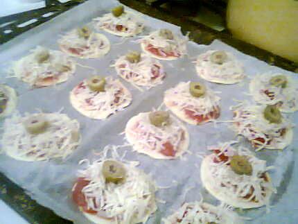 recette Minis pizzas