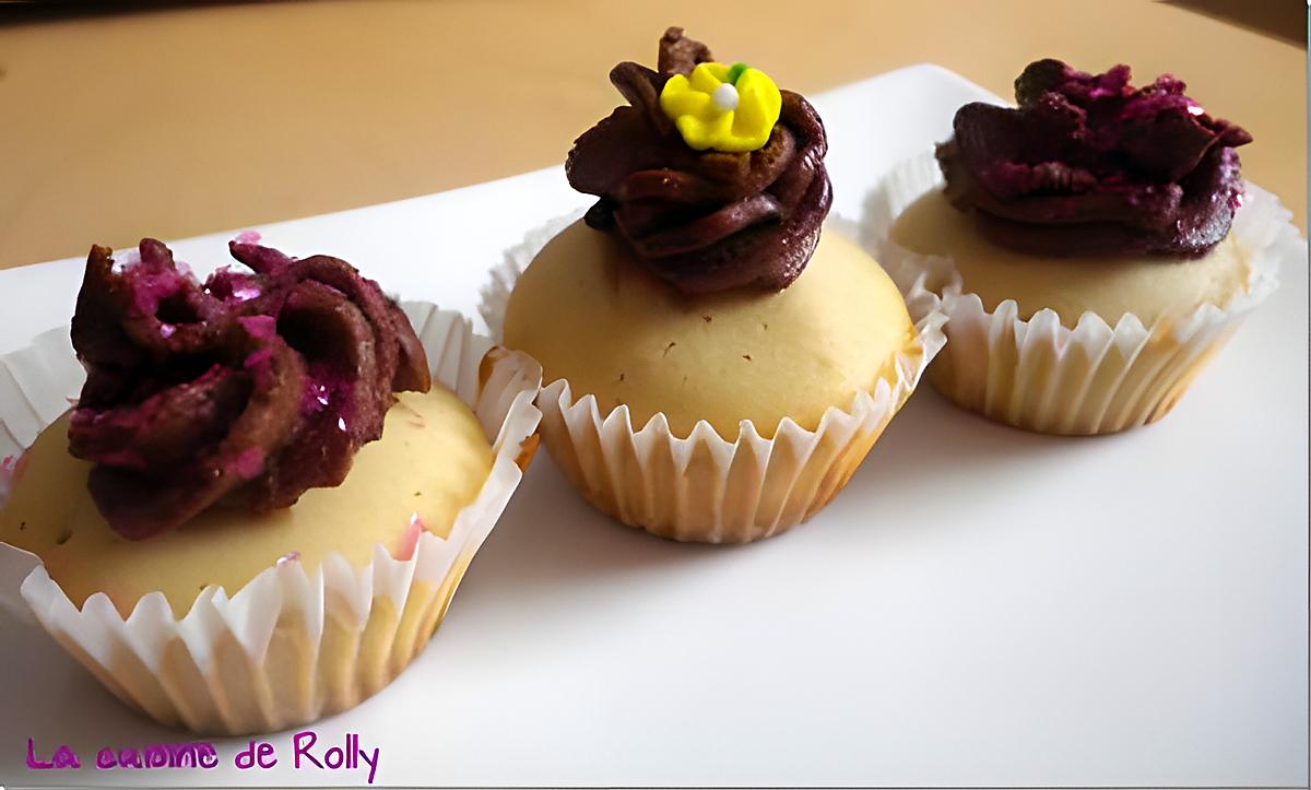 recette Cupcakes à la crème de marrons et chocolat