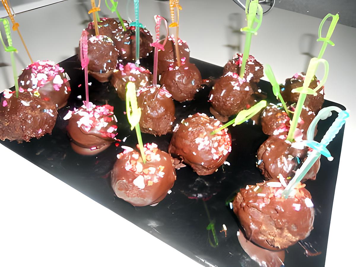 recette Premier cake pops fait par notre fille