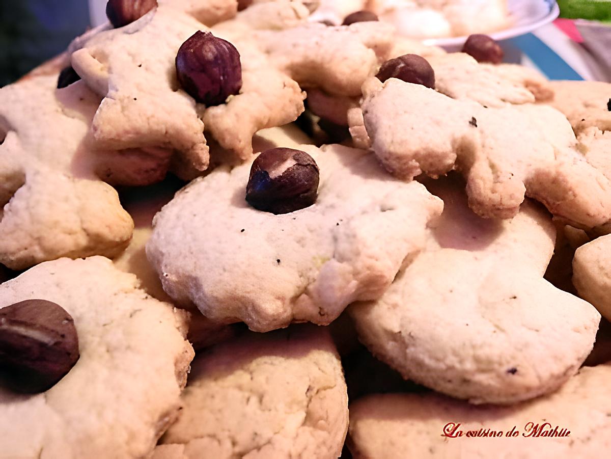 recette Petits sablés à la noisette