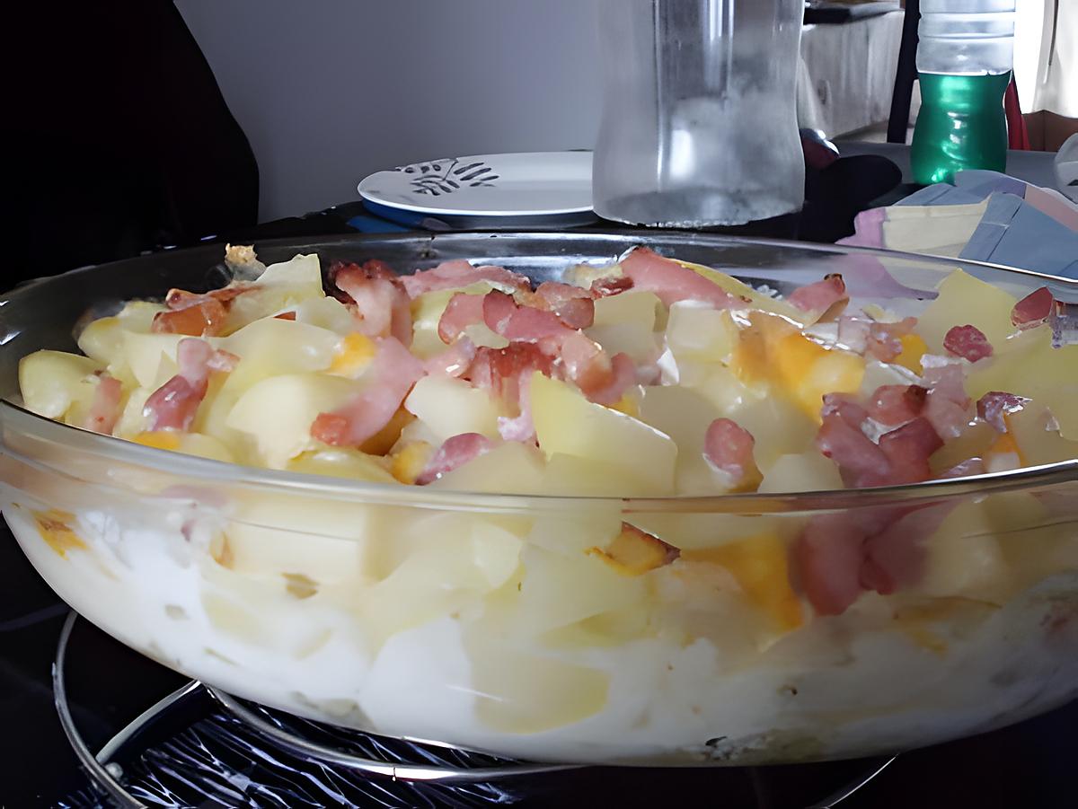 recette une tartiflette sous un dimanche de pluie