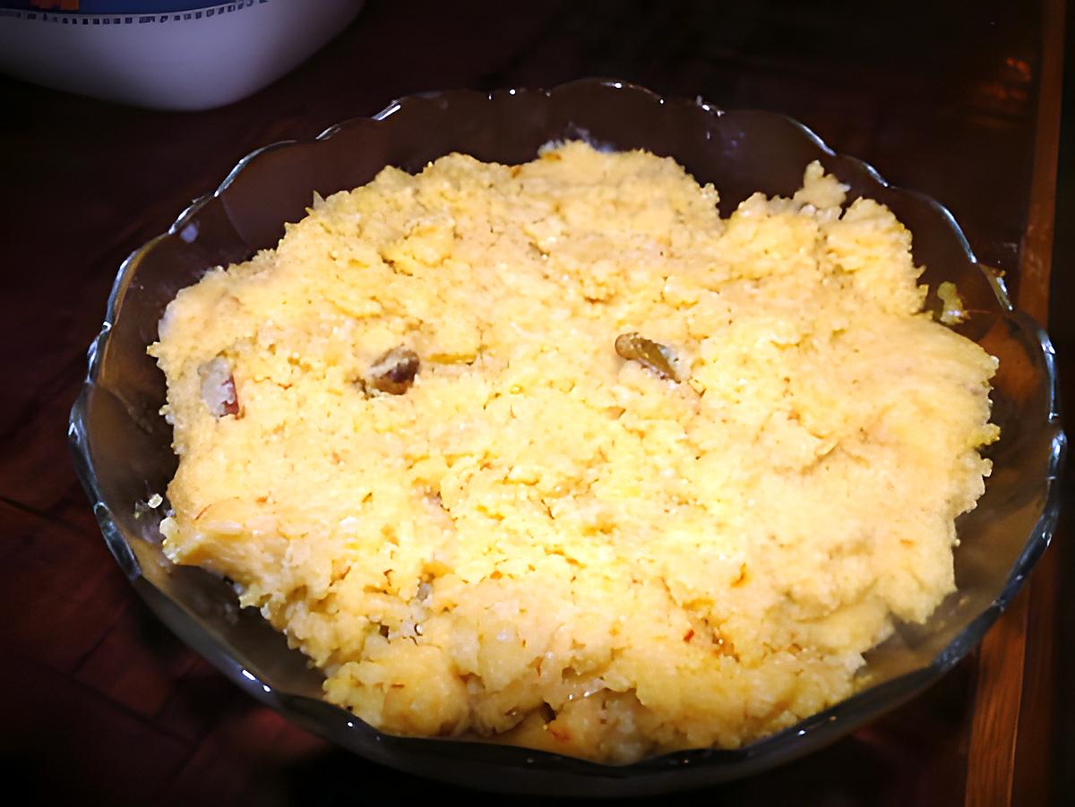 recette Halwa turque au safran et pistaches (Irmik Helvasi)