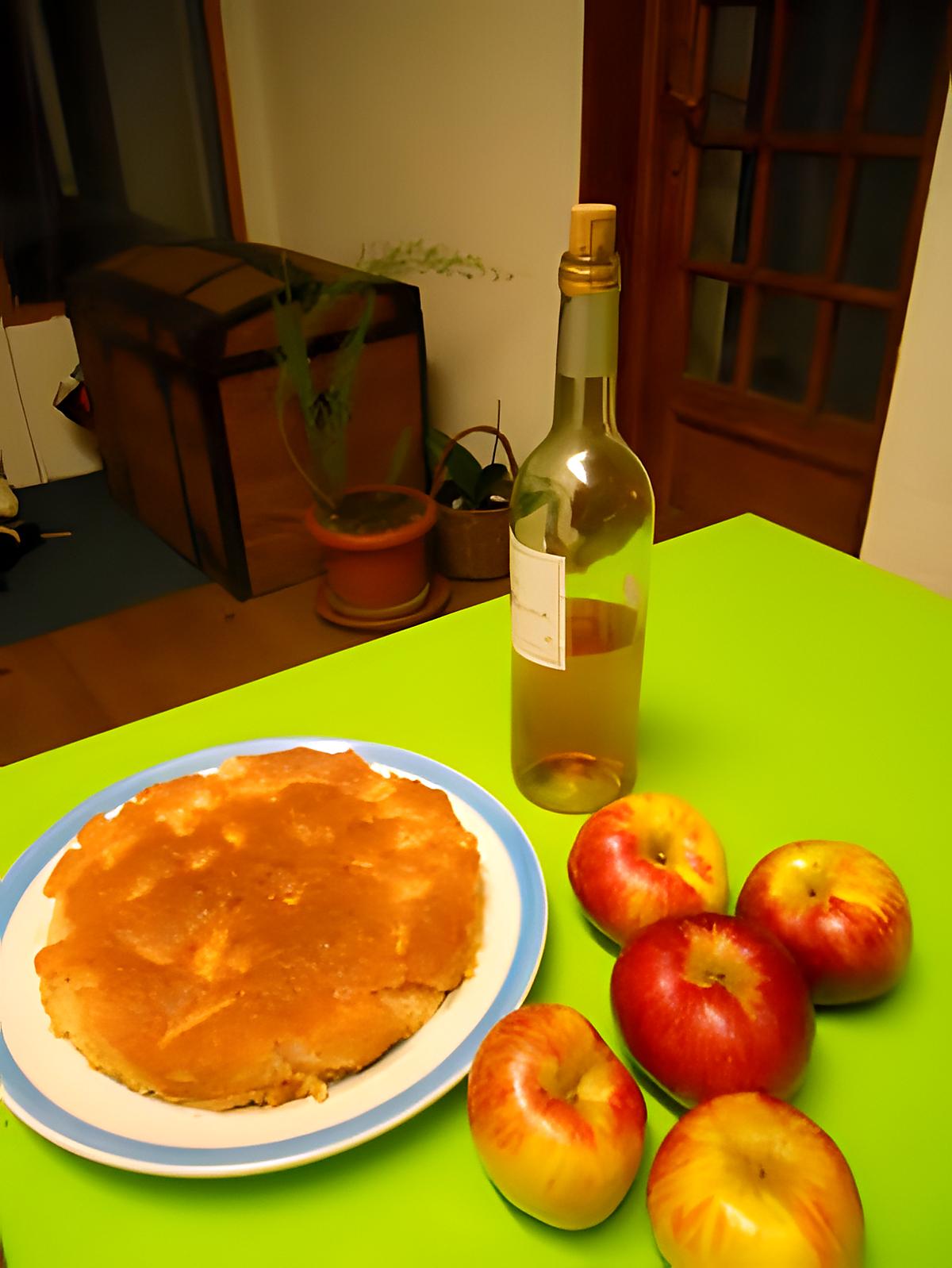 recette Moëlleux aux pommes et vin rosé