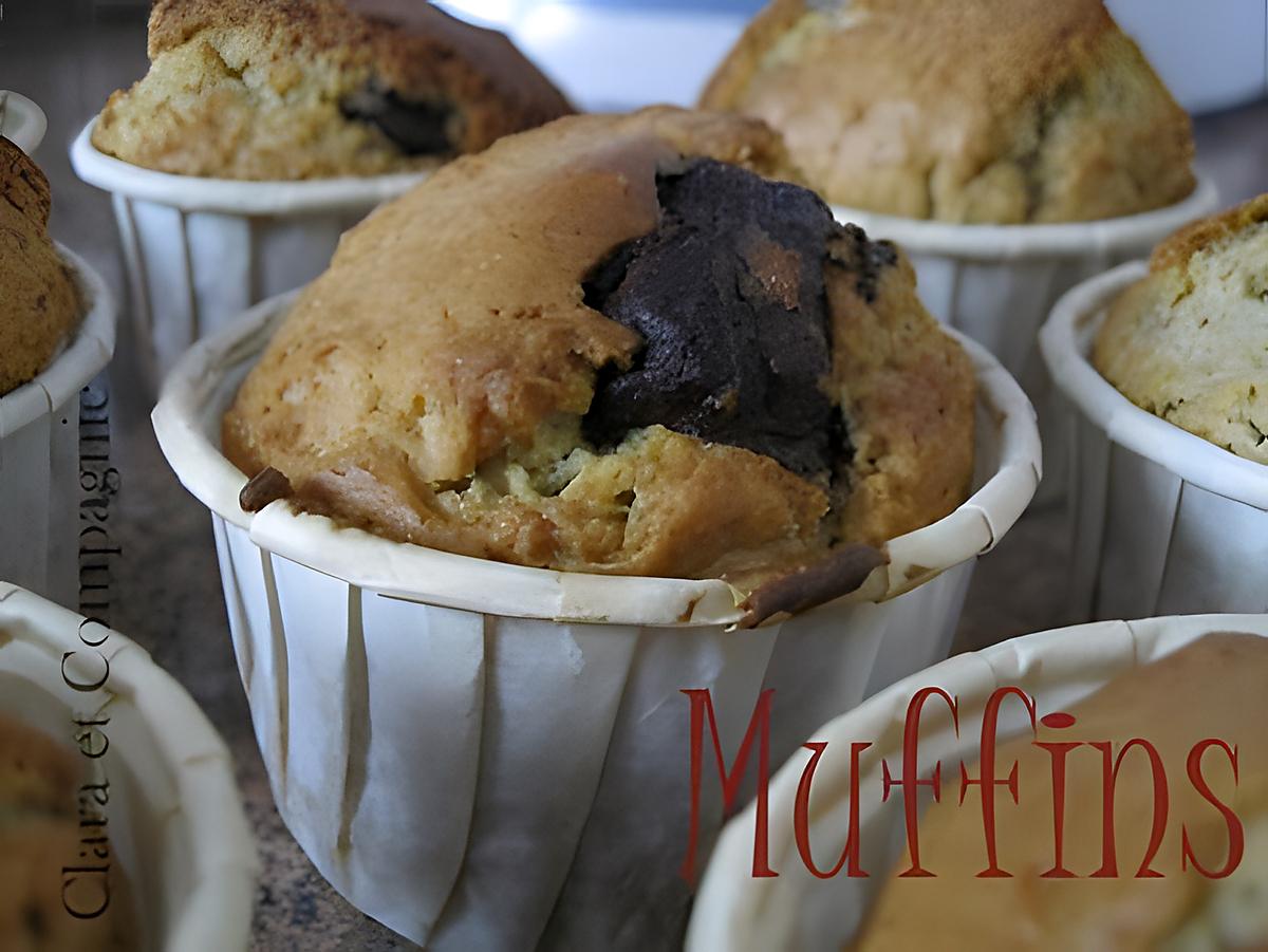 recette Muffins coeur chocolat