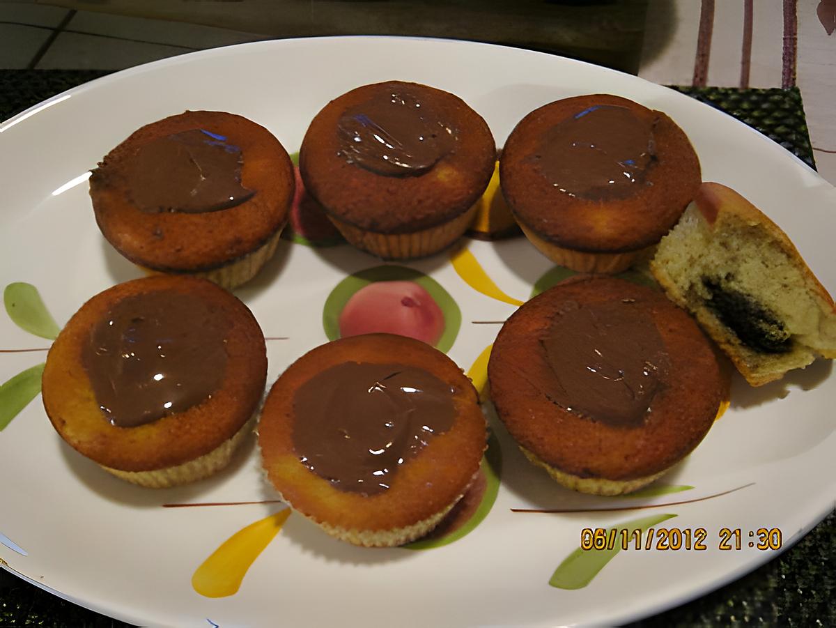 recette Muffins  Bananes  Nutella