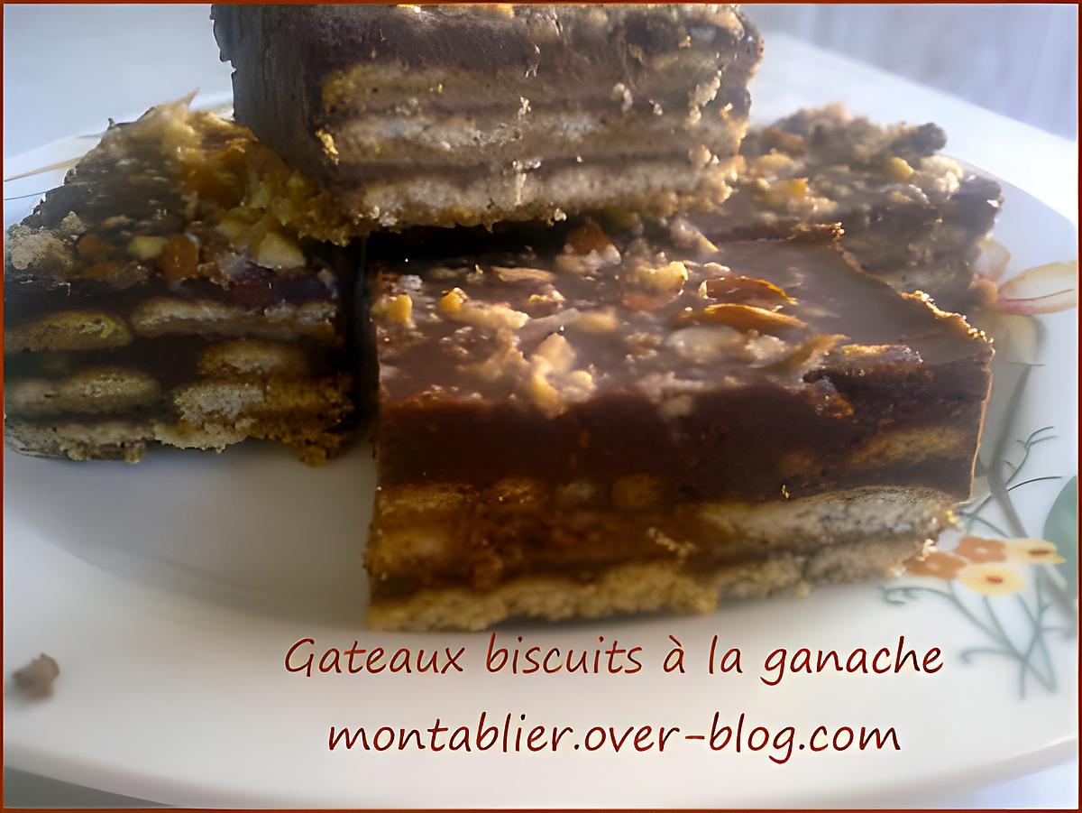 recette Gâteaux biscuits à la ganache: