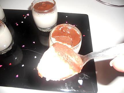 recette Panna cota banane et coulis de chocolat