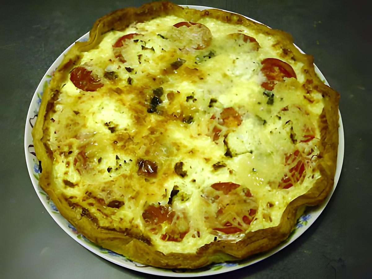 recette QUICHE FACON PIZZA