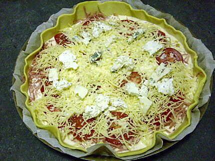 recette QUICHE FACON PIZZA