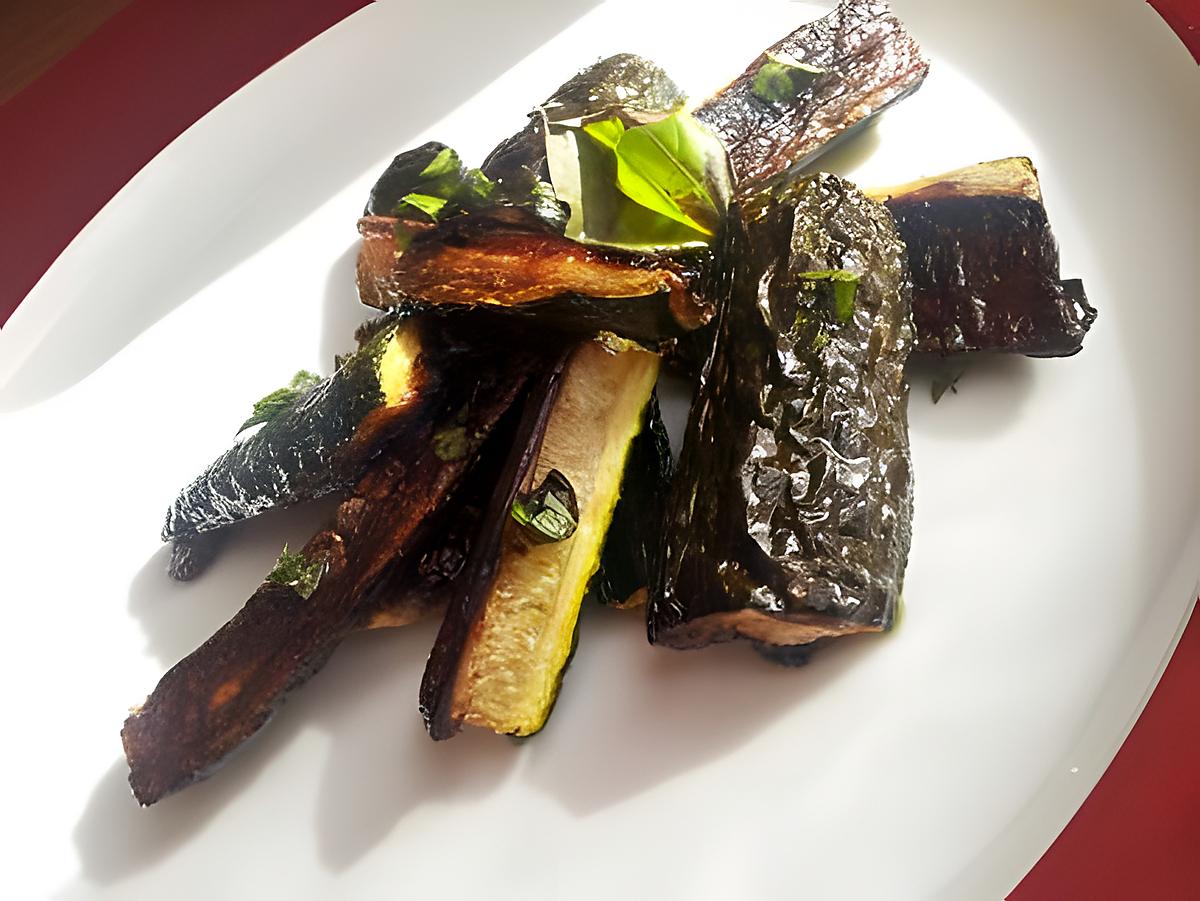 recette Frites de courgette au basilic et citron