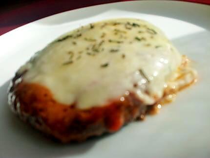 recette Steak haché tomate mozzarella façon pizzaïolo