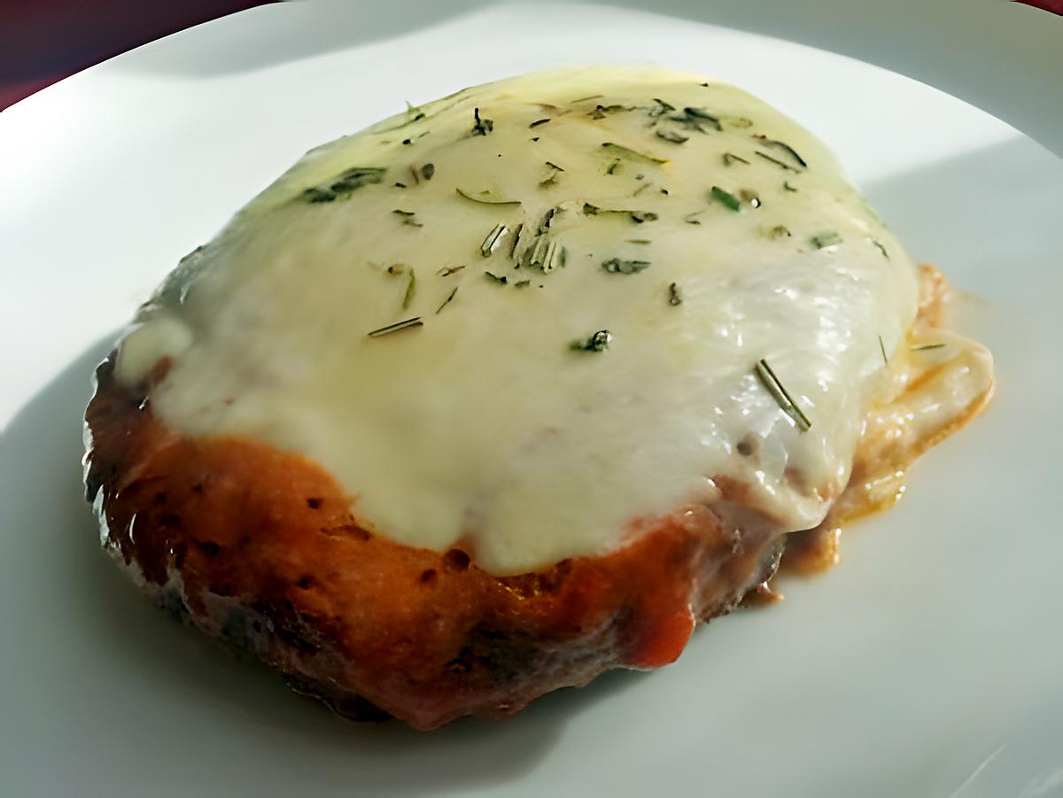 recette Steak haché tomate mozzarella façon pizzaïolo