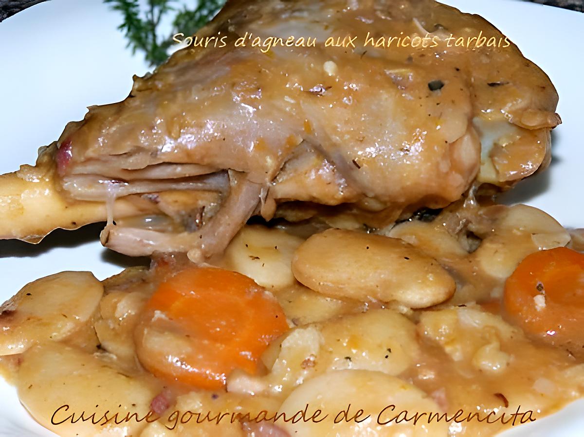 recette Souris d'agneau aux haricots tarbais