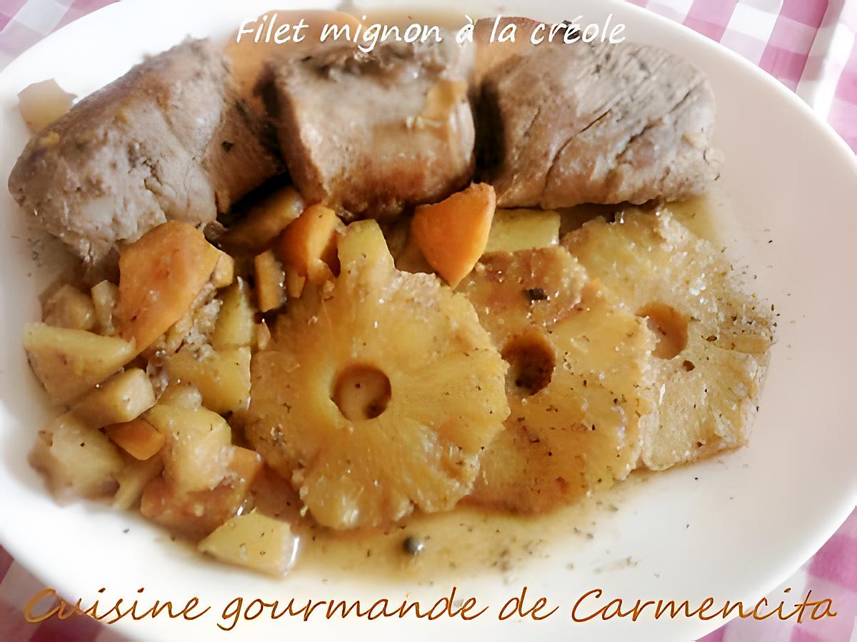 recette Filet mignon de veau à la créole