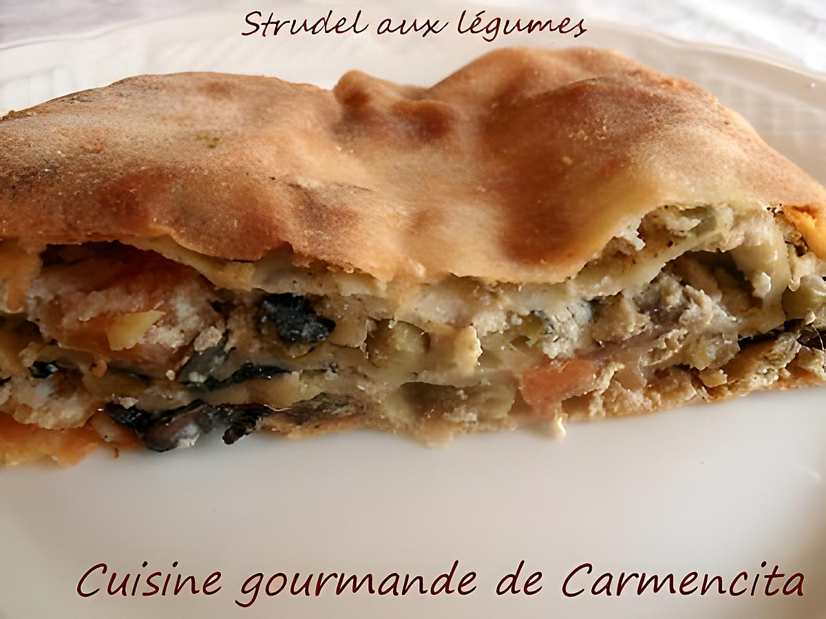 recette Strudel aux légumes et saumon