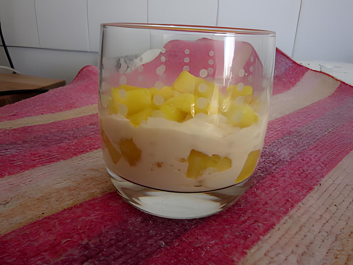 recette verrine de mascarpone aux pommes caramélisées