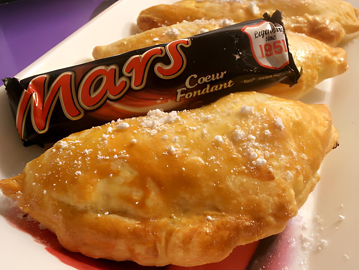 recette chaussons aux pommes vanillées et « mars »