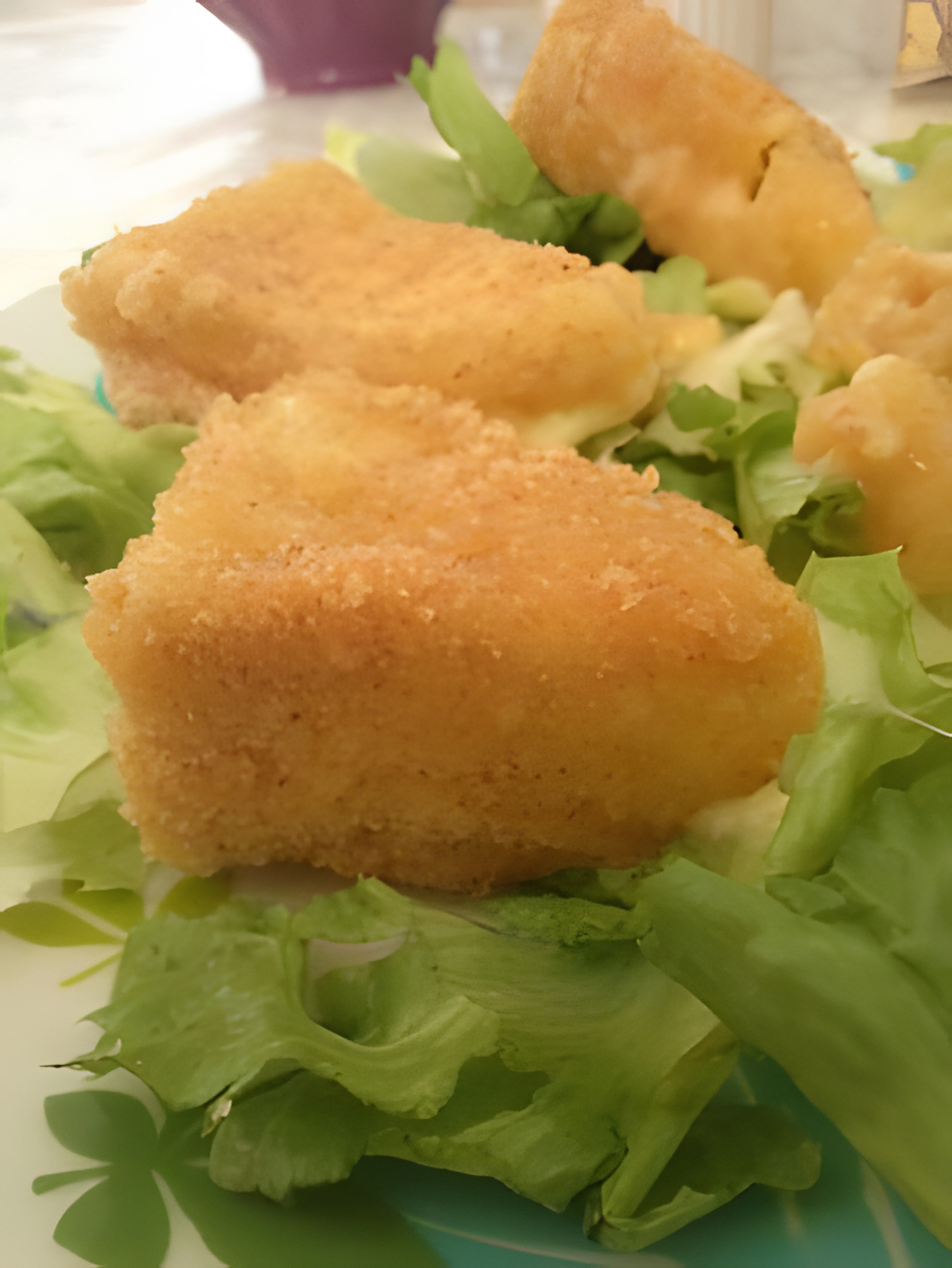 recette Camembert frit en salade