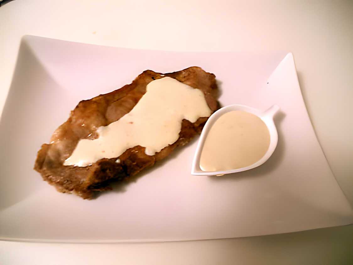 Recette de Cote de porc sauce roquefort