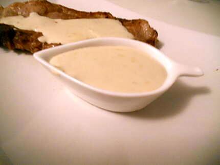 recette Cote de porc sauce roquefort