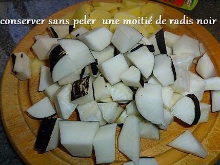 recette Velouté de radis noir