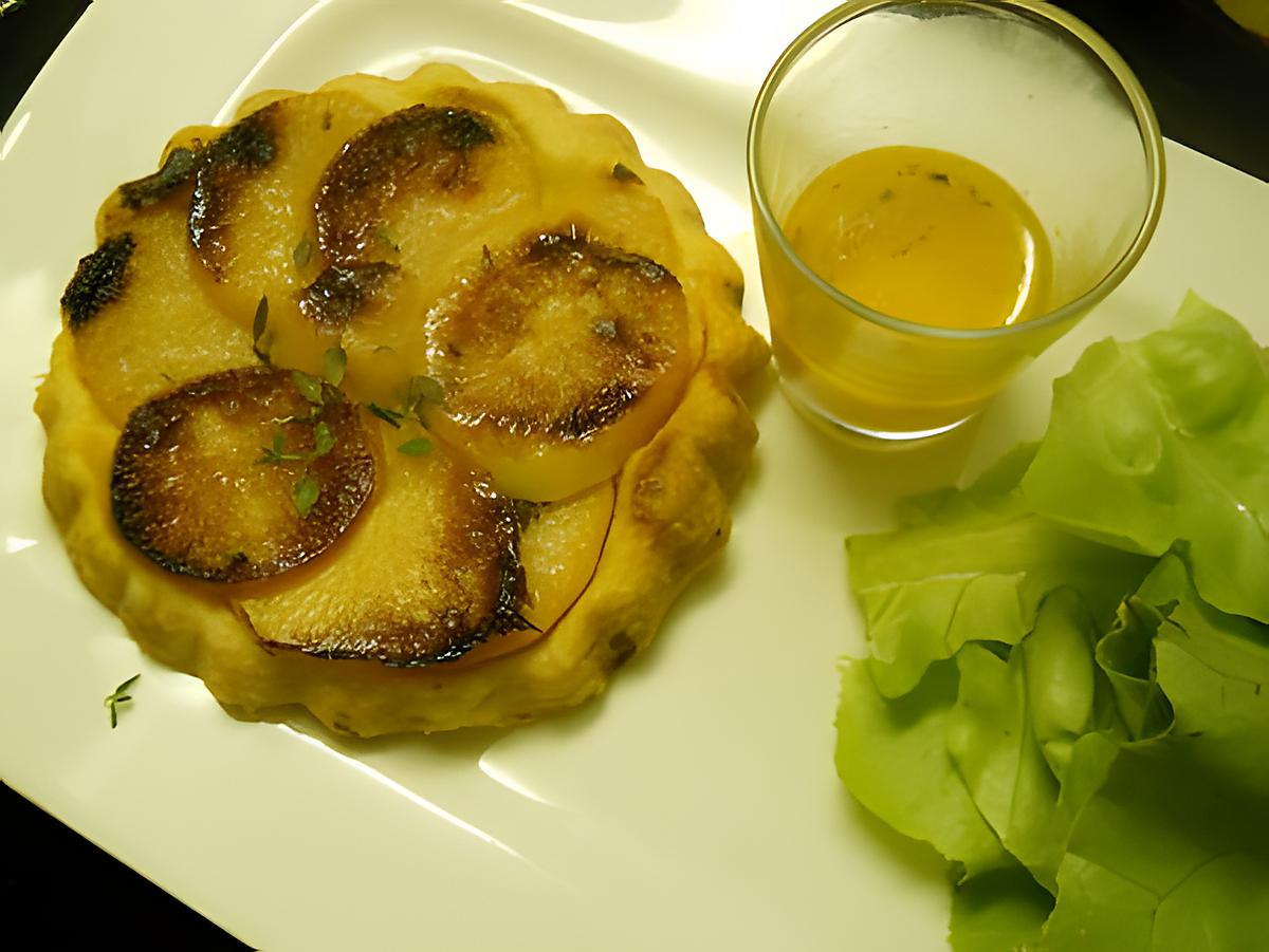 recette Tatin de navets à l'orange