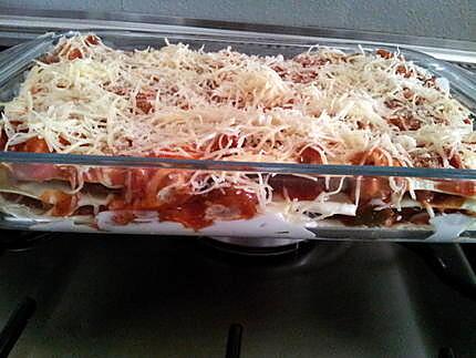 recette Mes lasagnes espagnol