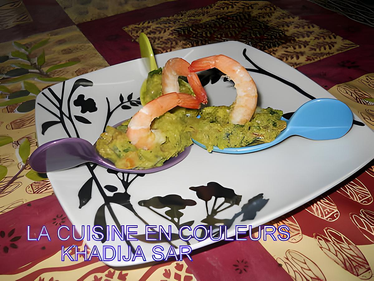 recette guacamole aux crevettes