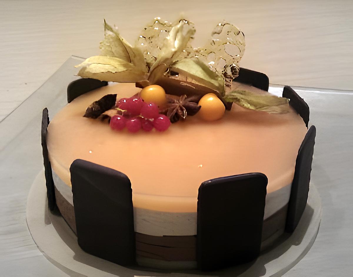 recette Entremet poire chocolat