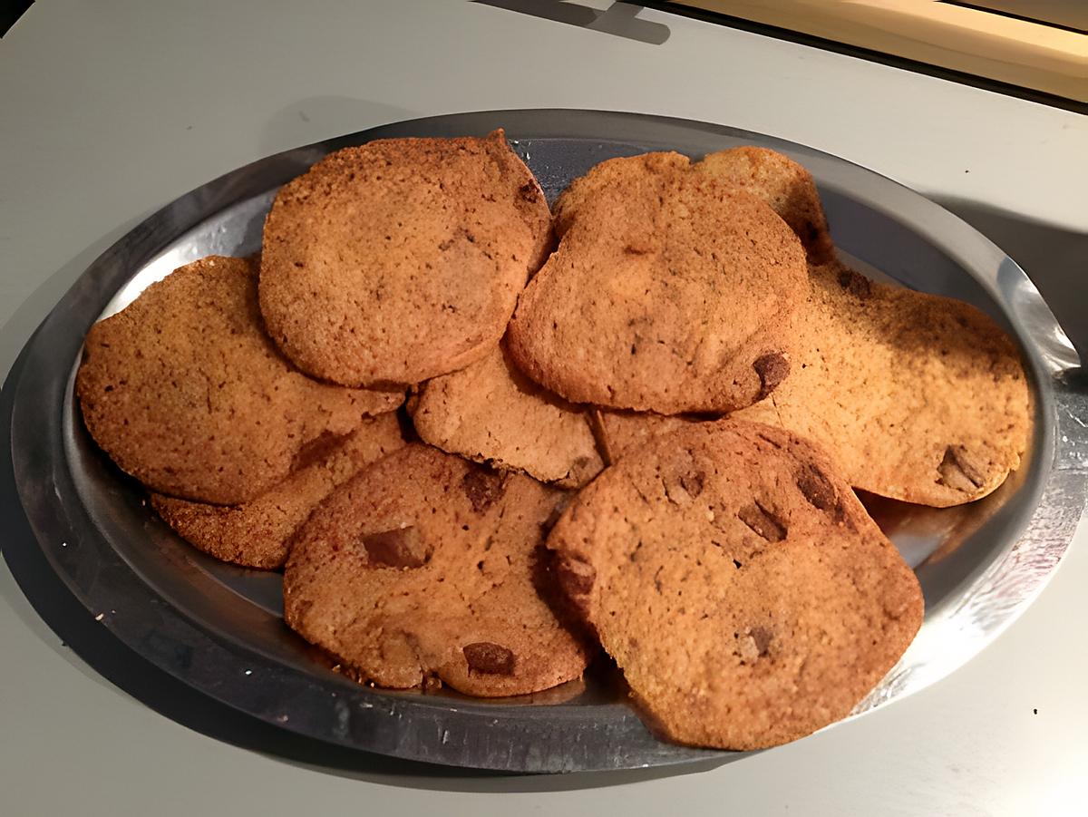 recette COOKIES AUX PEPITES DE CHOCOLAT