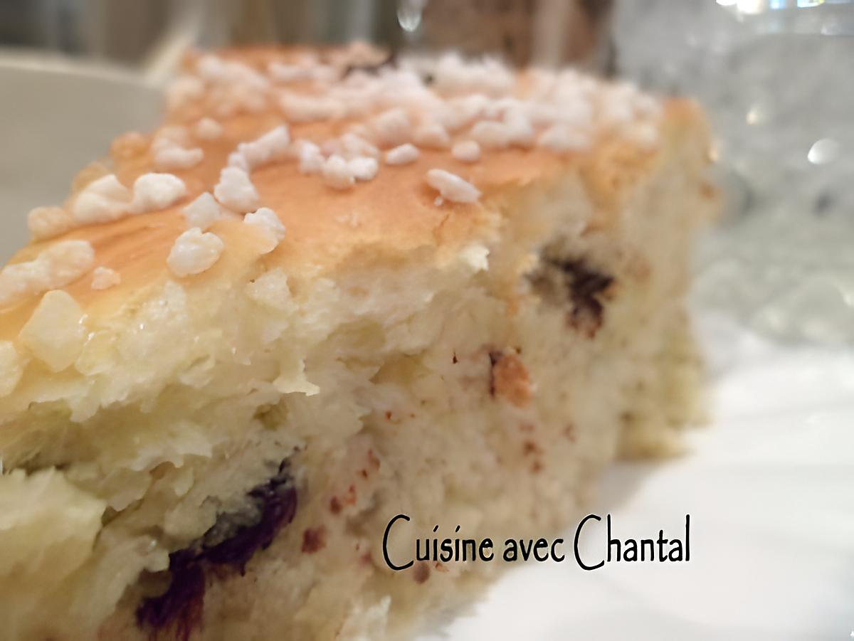 recette brioche vanillée, moelleuse  aux pépites de chocolat noir