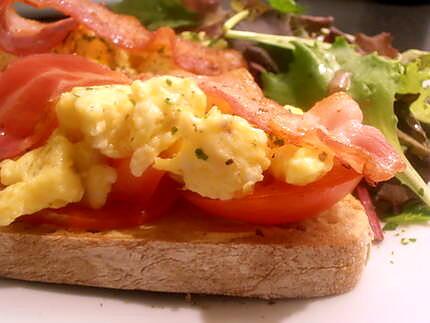 recette tartine américaine