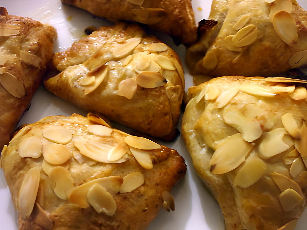 recette Triangles feuilletés aux pommes caramélisées....à la " Kapi"...